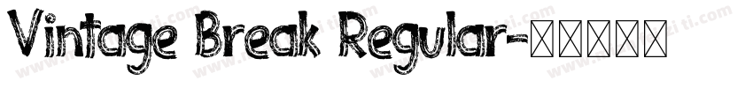 Vintage Break Regular字体转换